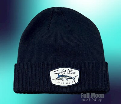 New Salt Life Cuffed Live Salty Mens Womens Cap Hat Beanie