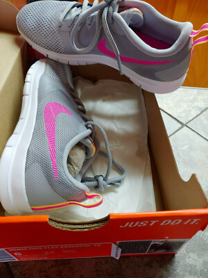 Nike Womens Flex Essential Tr Gray Cross Training Shoes Size