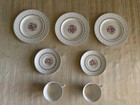 Set 3 Salad Plates 2 Tea Cups and Saucers Vintage Wedgwood Evenlode Corinthian — photo 10