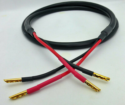 Dh Labs Prelude Speaker cable 4' Center Channel with Gold Bananas