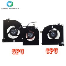 Laptop CPU GPU Cooling Fan For MSI GS65 MS-16Q2 16Q2-CPU-CW 16Q2-GPU-CW