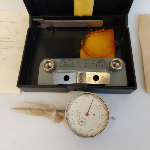Vintage USSR Soviet Dial Indicator ИЧ 10 МН 0,01mm Valve NOS - Complete VAZ - Picture 3 of 13