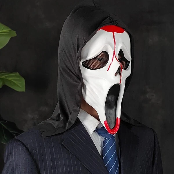 Scream Ghost Adult Mask - Natural Latex - Party and Carnival Props- Special Gift - Image 4 of 4