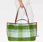 Universal Thread Green Plaid Craft Tote Bag....
