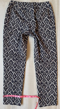 Chico's side zipper skinny leg print pants size 0 US 4 women's