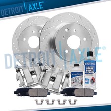 308mm Rear Drilled Rotors Brake Calipers Brake Pads For Nissan 350z 370z G37 G35