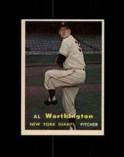 1957 Topps Baseball #039 Al Worthington RC STARX 5.5 EX+  (CS127811)