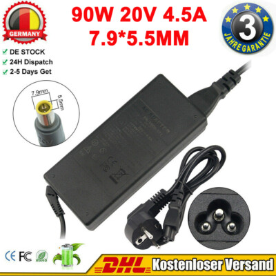 90W 20V 4.5A 7,9 x 5,5mm Netzteil Laptop Ladegerät für IBM /Lenovo Thinkpad T60