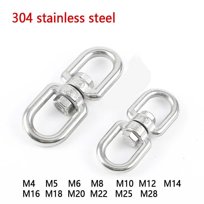 Double Swivel Eye Snap Chain Connector Ring Hook Circle Double Swivel Eye Snap Chain Connector Ring Hook Circle