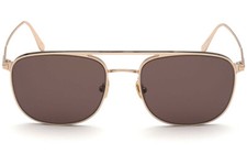 NWT Tom Ford Sunglasses FT0827 JAKE 28E Brown Gold Man TF827 56 MM