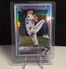 Bowman 2021 Draft Ricky Tiedemann #BDC-89 Chrome 1st Bowman Toronto Blue Jays