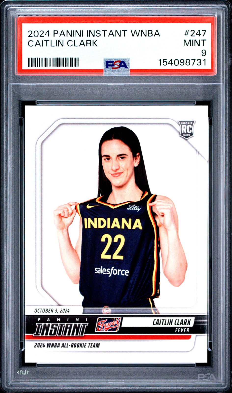 2024 PANINI INSTANT WNBA #247 CAITLIN CLARK PSA 9