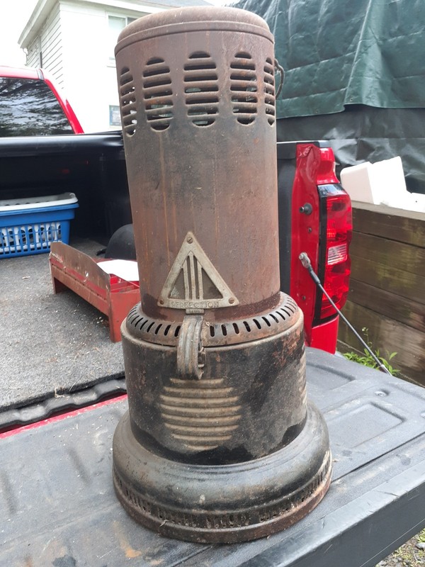 Antique PERFECTION 1700 Oil Kerosene Parlor Cabin Heater, No Wick