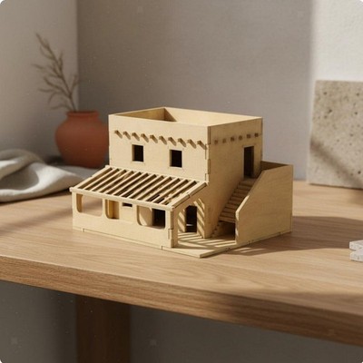 Scale House DIY Montage lohnender Bau für Hobby Displays