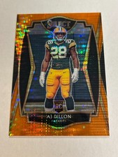2020 Panini Select AJ Dillon 3/7 FOTL Orange Pulsar Prizm Rookie Packers SSP