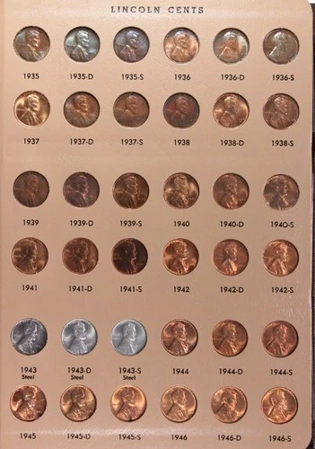 1934-2007 PDS Lincoln Cent Complete BU/Proof Set, 215 Coins, Ch / Gem BU/Proof!