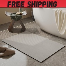 Stone Bath Mat Diatomaceous Earth Shower Mat Non Slip Super Absorbent Quick Dry