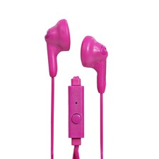 Magnavox MHP4820M-PK Gummy Earbuds with Microphone in Pink  Available in Pink,