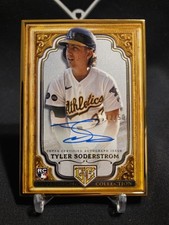 2024 Topps Chrome Gilded Gold Frame Sp /50 Tyler Soderstrom Rookie Auto Rc