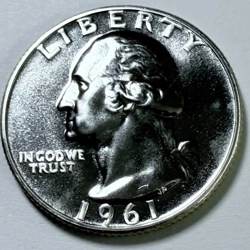 1961 Proof Washington Quarter 90% Silver MS MINT STATE + CONDITION #3720