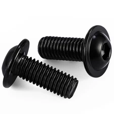 M8-1.25 x 25mm Flanged Button Head Socket Cap Screw Bolts, Allen Socket Drive...