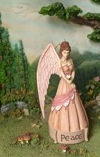 SALE Angel PEACE Jessica Galbreth Enchanted Art Fairy Ornament Figure with Stand