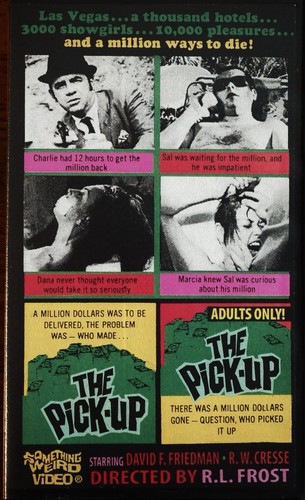 THE PICK-UP-SOMETHING WEIRD Video Clamshell VHS Rare 1968 Dir.R.L. FROST EXC - Picture 1 of 2