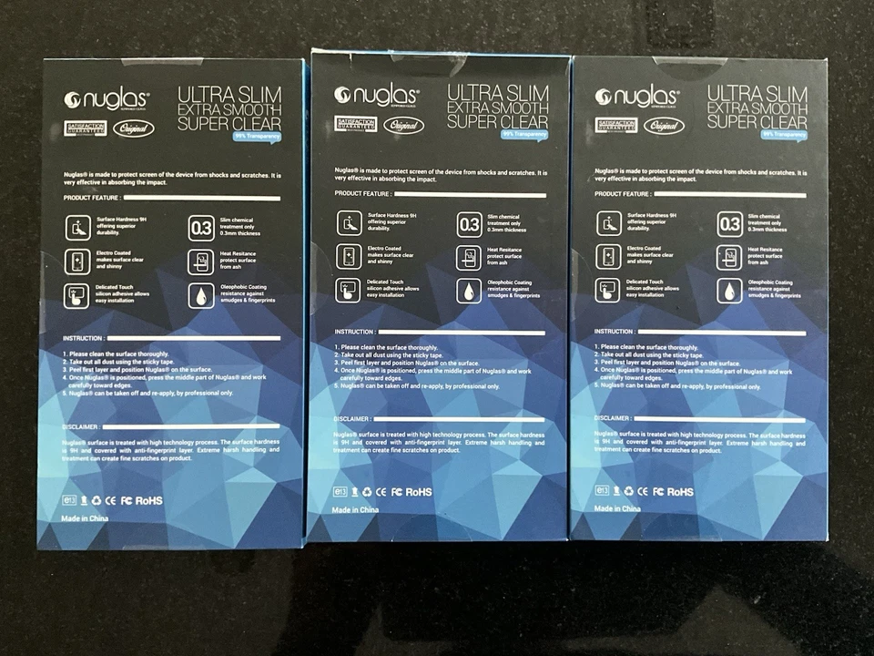 3 Protectores de Pantalla Nuglas Ultra Delgados Extra Suaves Transparentes para iPhone 7 Foto 3 de 3