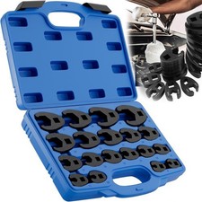 Crow Foot Flare Nut Wrench Set 19pc 38 12in Drive Ratchet Extension Large Tool Crow Foot Flare Nut Wrench Set 19pc 38 12in Drive Ratchet Extension Large Tool
