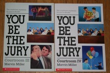 Lot of 2 book You Be the Jury Courtroom III IV 3 4 Marvin Miller 10 mysteries ea
