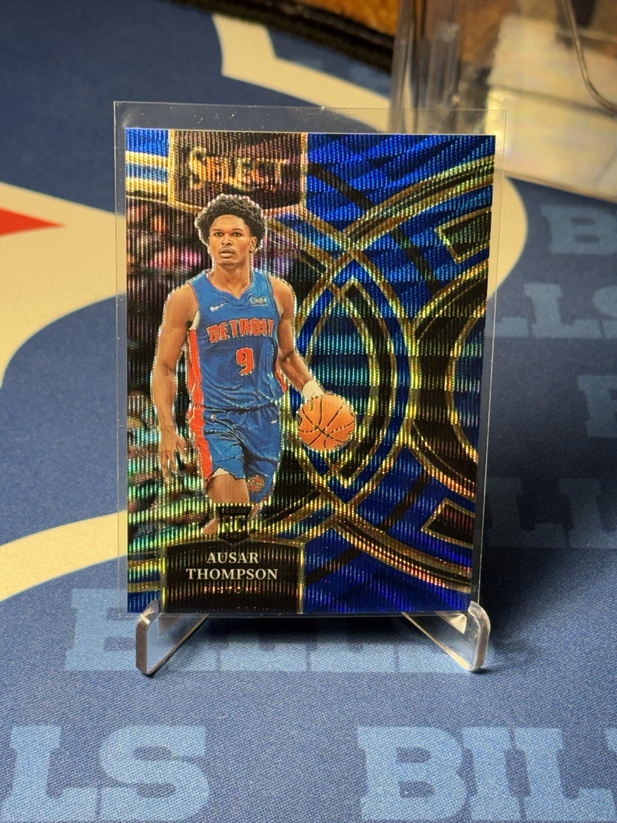 2023-24 Select Premier Blue Wave /75 Ausar Thompson RC COLOR MATCH Pistons #128