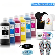 500ml/b Sublimation Ink For Epson L8050 L805 L1800 TX109 TX117 CX4300 WF-2680