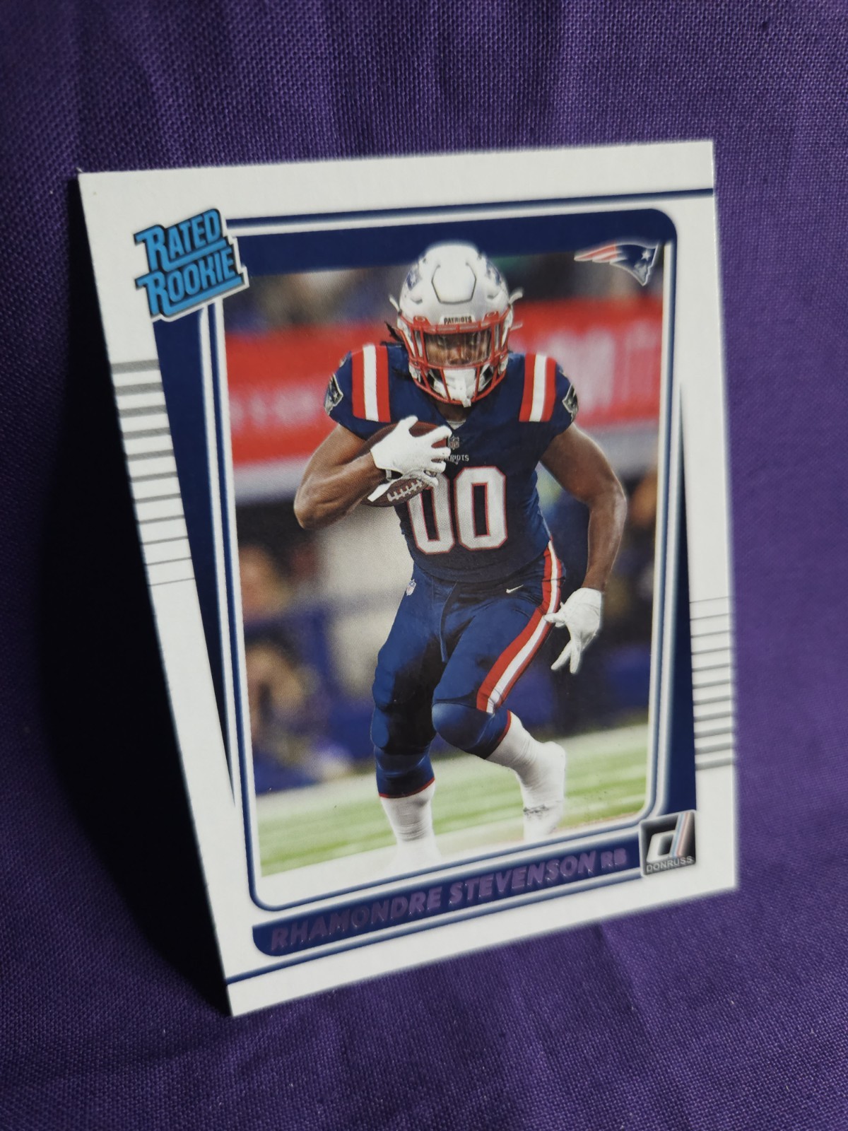 2021 Panini Donruss - Rated Rookie Rhamondre Stevenson #286 (RC)