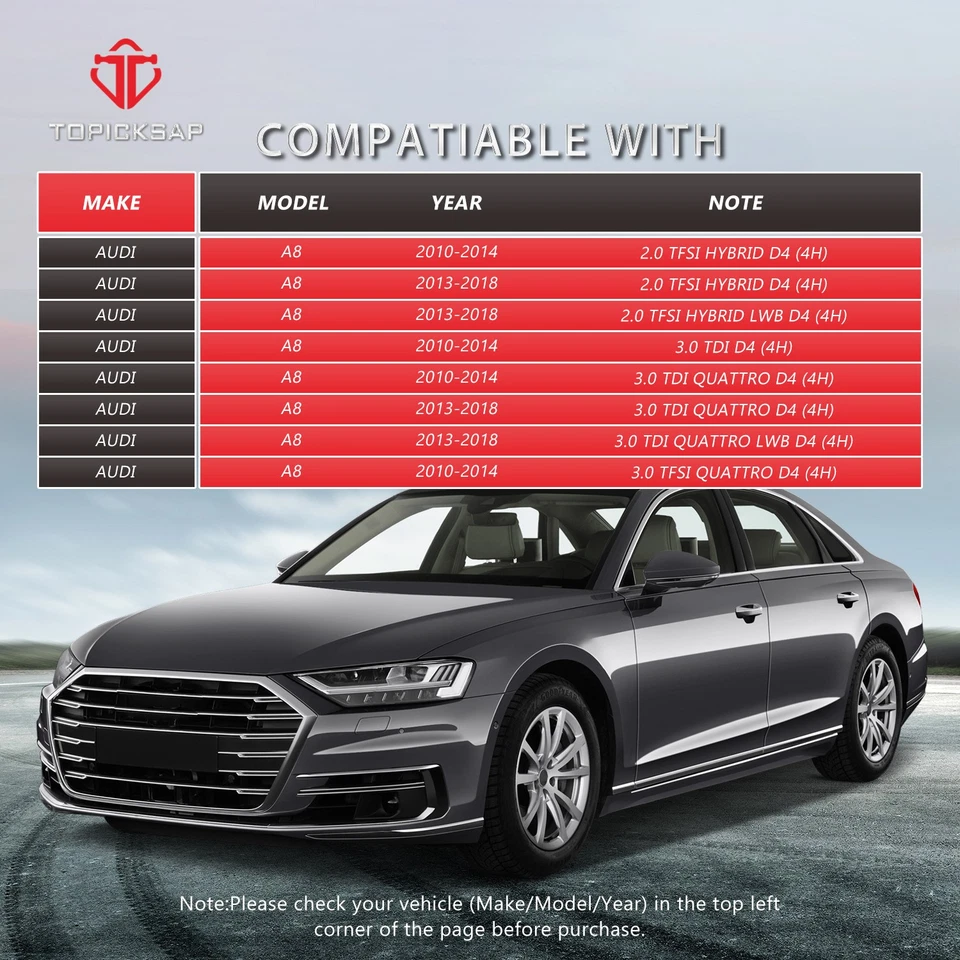 Kit de brazos de control y rótulas de suspensión delantera para Audi A8 D4 S8 2011-2015 Foto 3 de 4