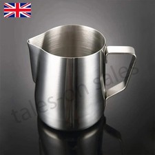 Stainless Steel Milk / Coffee Frothing Jug Frother Latte Container Metal Pitcher