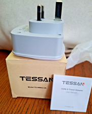 TESSAN Travel Plug Adapter TS-WM02-UK Power adaptor, Type G. New
