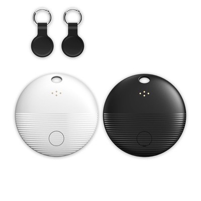 2Pack Bluetooth Tracker Tags Black & White for Android, Works with Google Fin...