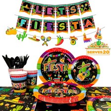 Mexican Fiesta Party Decoration Cinco De Mayo Party Supplies Tableware Plate Cup