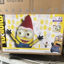 Illumination Animated LED Minion Santa Hat 3.5 ft Indoor Christmas D cor