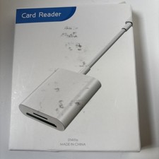 Apple Compatible Card Reader For Camera SD Cards Open Box New