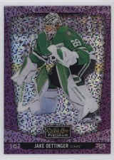 2024-25 O-Pee-Chee Platinum Violet Pixels 140/299 Jake Oettinger #191 08a0