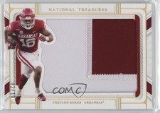 2022 National Treasures Collegiate Rookie Silhouettes Gold /10 Treylon Burks hg6