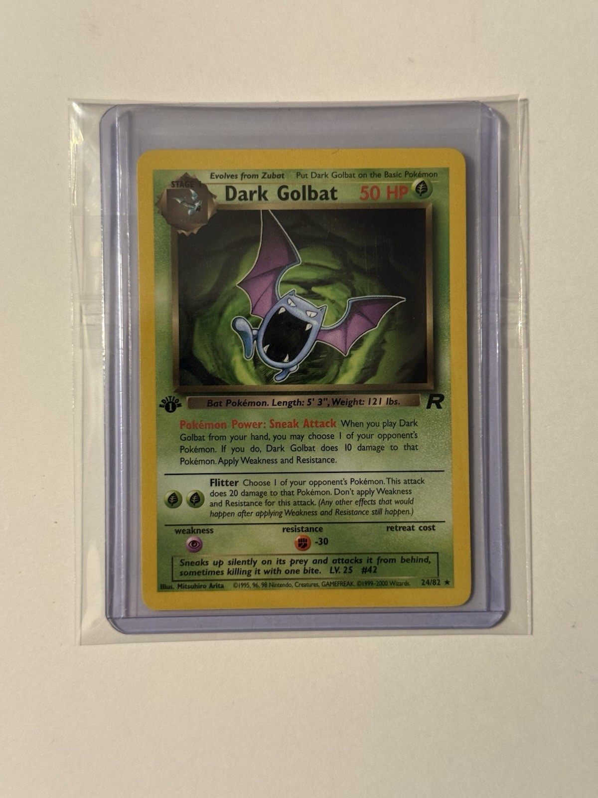 Pokémon TCG Dark Golbat 24/82  1st Edition Team Rocket Regular - Near Mint!