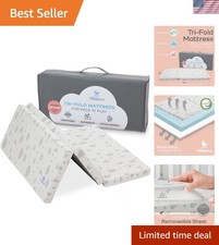 Baby Pack and Play Mattress Topper Waterproof Trifold Sleep Surface