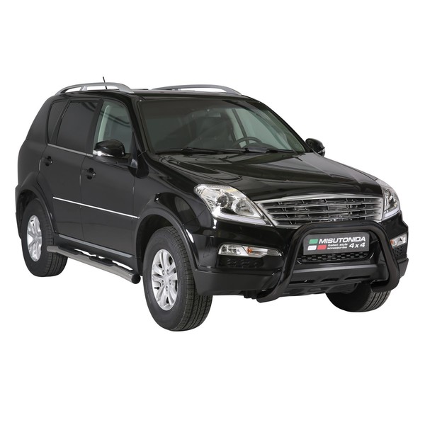 FrontbüGel FrontschutzbüGel FüR Ssangyong Rexton W 2013-2017 ø76Mm Stahl Schwarz-image