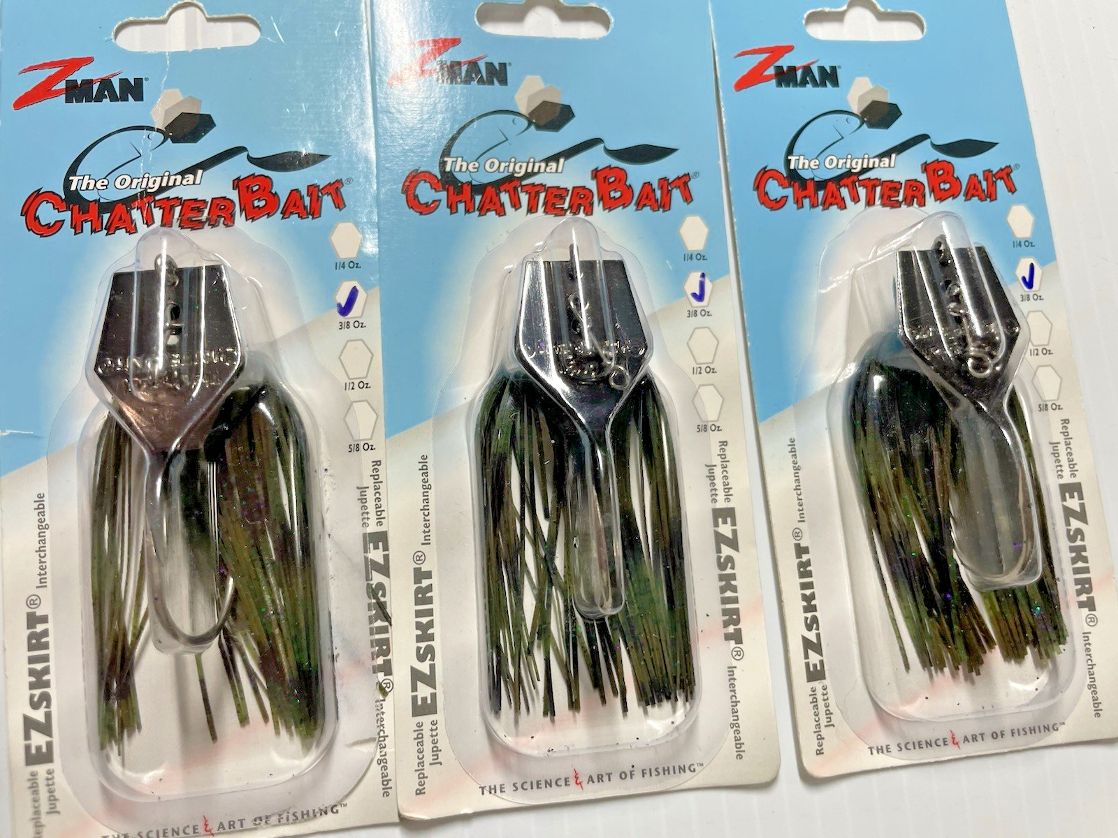 Z-Man 3/8 Oz Chatterbait 5 Bait Lot Texas Craw and Candy Craw - Image 3