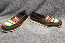 Ariat cruiser women size 11 brown multicolor canvas slip on loafer casual shoe