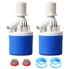 2 Pack 3/4" Water Float Valve Inside Type, 3/4 Inch Top Inlet Automatic Water...