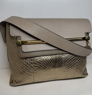 [eBay Live] Chloe Clare Embossed Metallic Shoulder Bag
