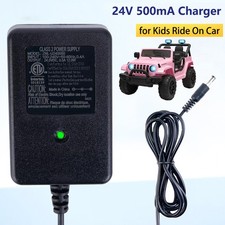 24V Battery Charger for Electric Ride on Toy, 24V Kids Bumper Cars Power Adapter
